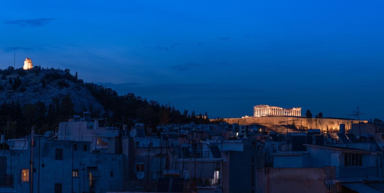 Topfloor Getaway Balcony&Hot Tub+Acropolis View เอเธนส์ ภายนอก รูปภาพ